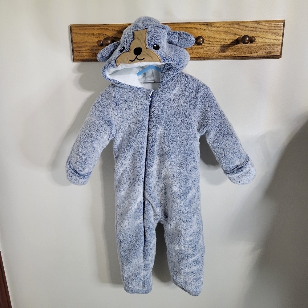 Koala Baby Infant 1-piece Fleece Jumper, Blue - Picture 2 of 7